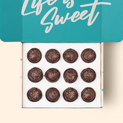12 Choc Top (V+GF) Cupcake Gift Box -  Cupcake Central