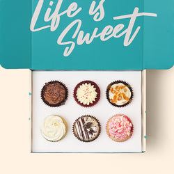 6 Assorted Cupcake Gift Box -  Cupcake Central