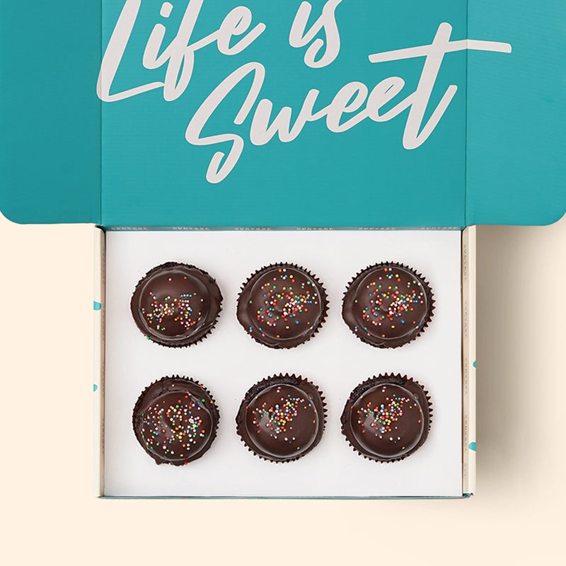 Plant based gluten free chocolate cupcakes gift box Melbourne same day delivery