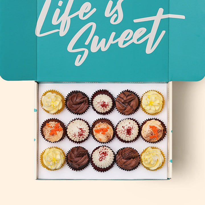 15 Assorted Mini Cupcake Gift Box (GF) -  Cupcake Central