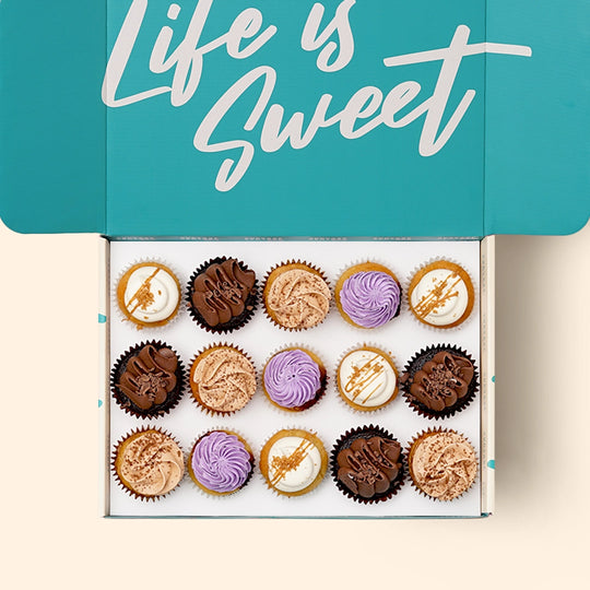 15 Assorted Mini Cupcake Gift Box (VEGAN) -  Cupcake Central
