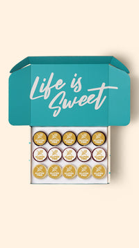 15 Mini Cupcakes with Edible Logos Gift Box (GF)