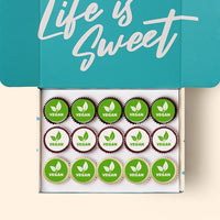 15 Mini Cupcakes with Edible Logos Gift Box (VEGAN) -  Cupcake Central