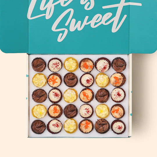 30 Assorted Mini Cupcake Gift Box (GF) -  Cupcake Central