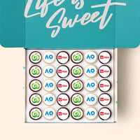 30 Mini Cupcakes with Edible Logos Gift Box -  Cupcake Central