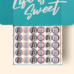 30 Mini Cupcakes with Edible Logos Gift Box -  Cupcake Central
