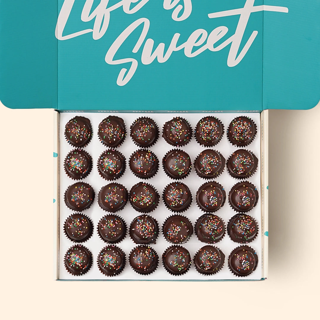 30 Choc Top Mini Cupcake Gift Box (V+GF)