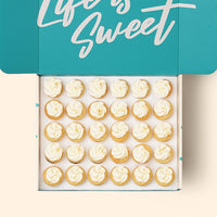 30 Vanilla Vanilla Mini Cupcake Gift Box -  Cupcake Central