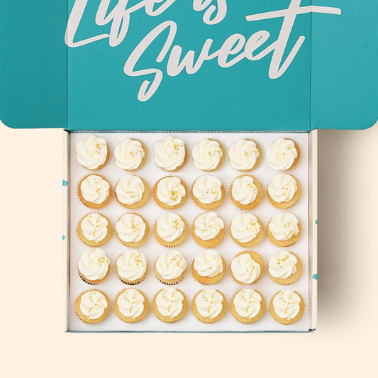 30 Vanilla Vanilla Mini Cupcake Gift Box