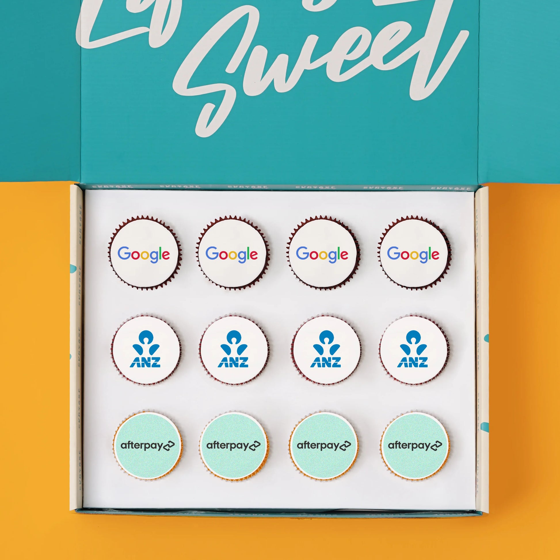 12 Cupcakes with Edible Logos Gift Box -  Cupcake Central