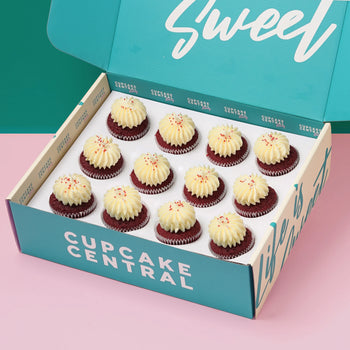 12 Red Velvet Cupcake Gift Box -  Cupcake Central