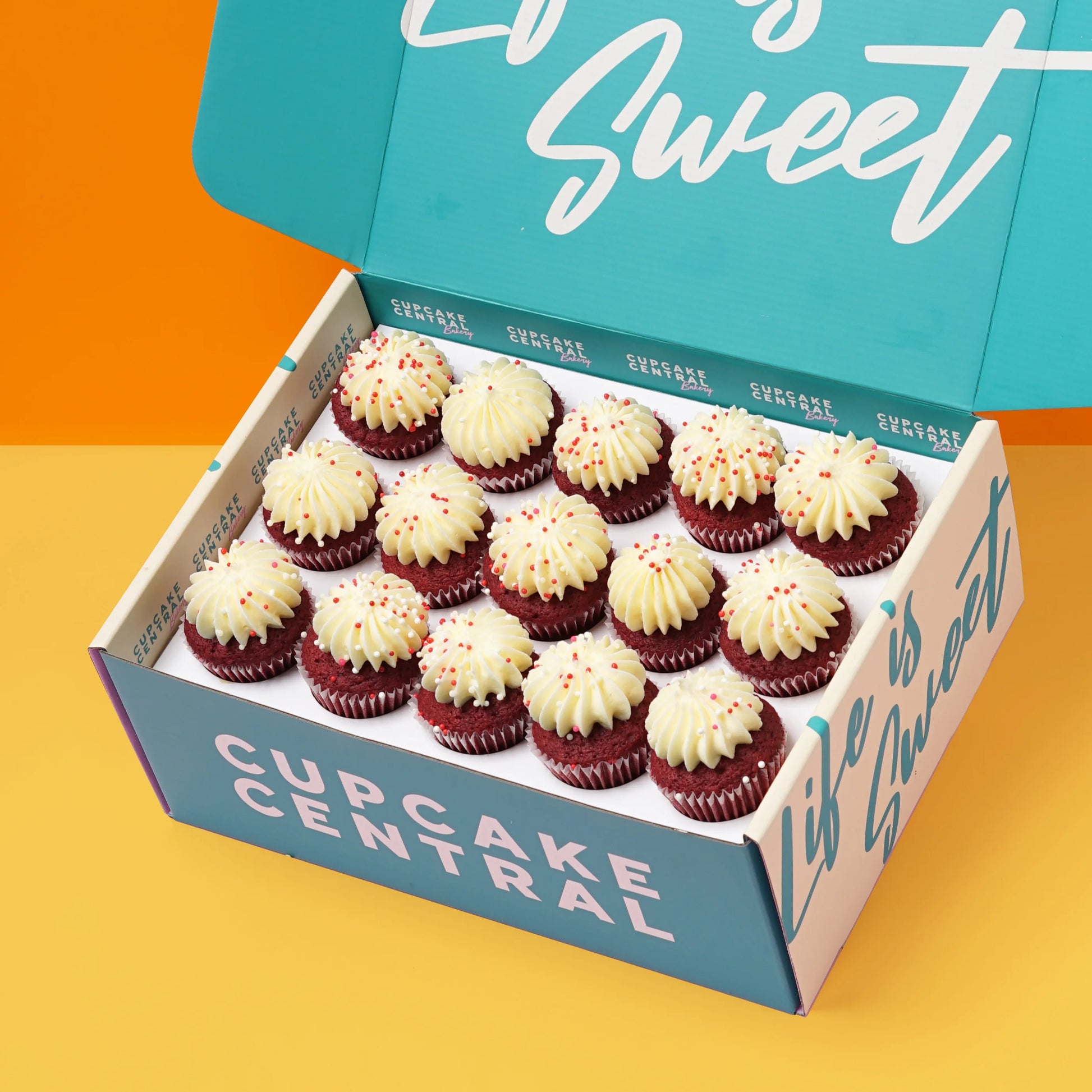 15 Red Velvet Mini Cupcake Gift Box -  Cupcake Central