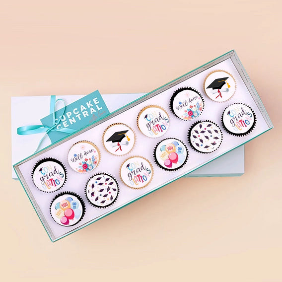 Graduation Themed Cupcakes - Gift Box -  Cupcake Central