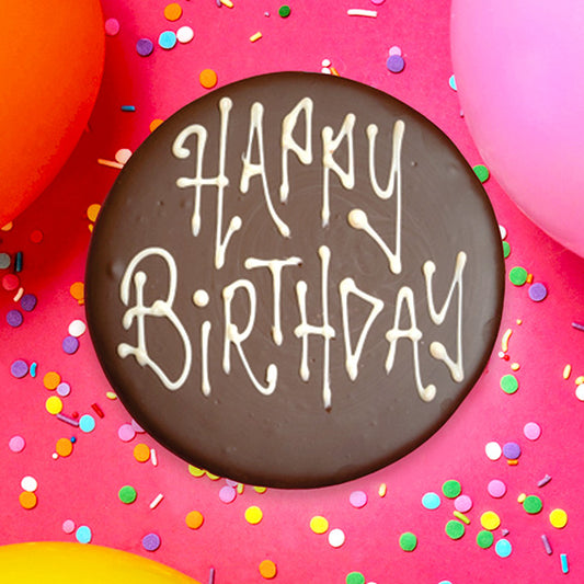 Cake Plaque - Happy Birthday (Vegan Chocolate) -  Cupcake Central
