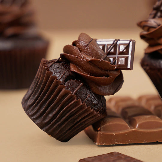 30 Double Chocolate Mini Cupcake Gift Box (GF) -  Cupcake Central