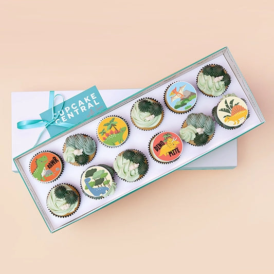 Dinosaur Themed Cupcakes - Gift Box -  Cupcake Central