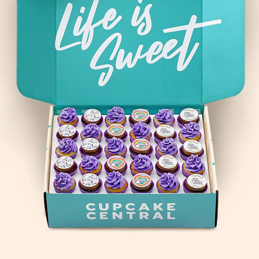 30 Wear It Purple Mini Cupcake Gift Box (VEGAN)