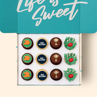 12 x GO BLUES Footy Cupcake Gift Box -  Cupcake Central