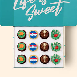 12 x GO DOGS Footy Cupcake Gift Box -  Cupcake Central