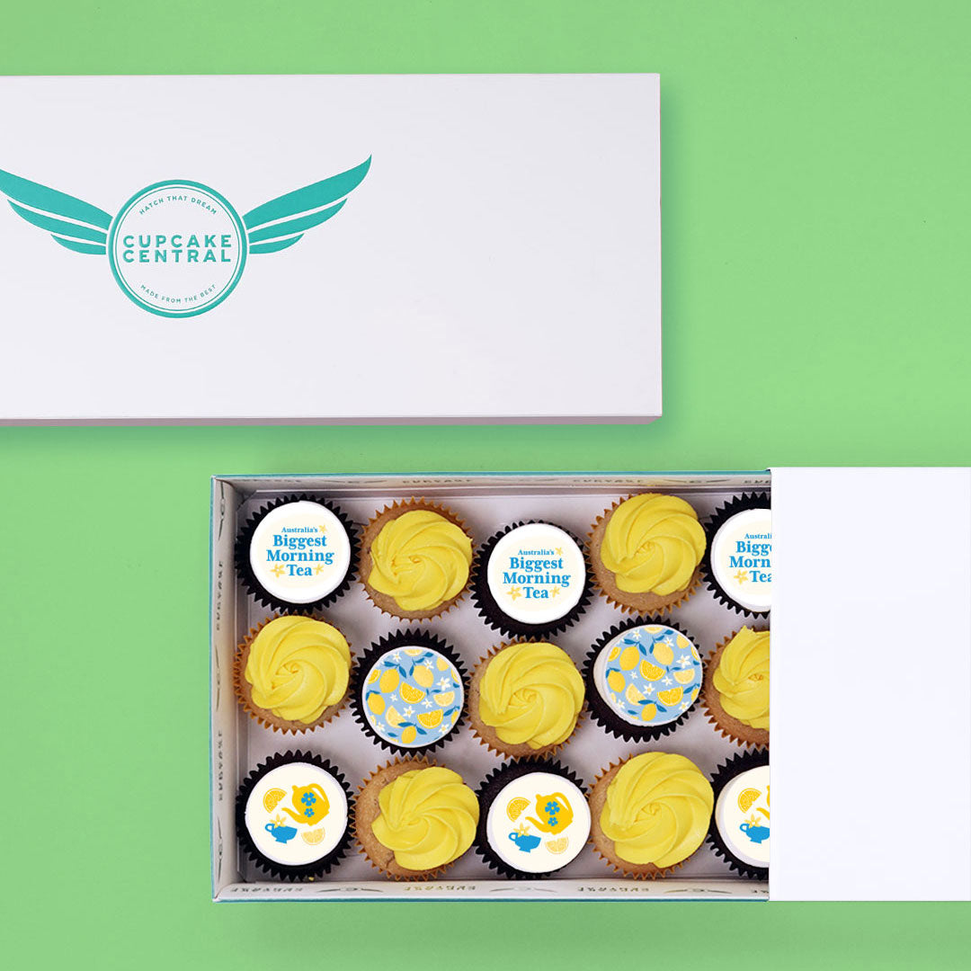 30 Australia's Biggest Morning Tea Mini Cupcake Gift Box (VEGAN) -  Cupcake Central