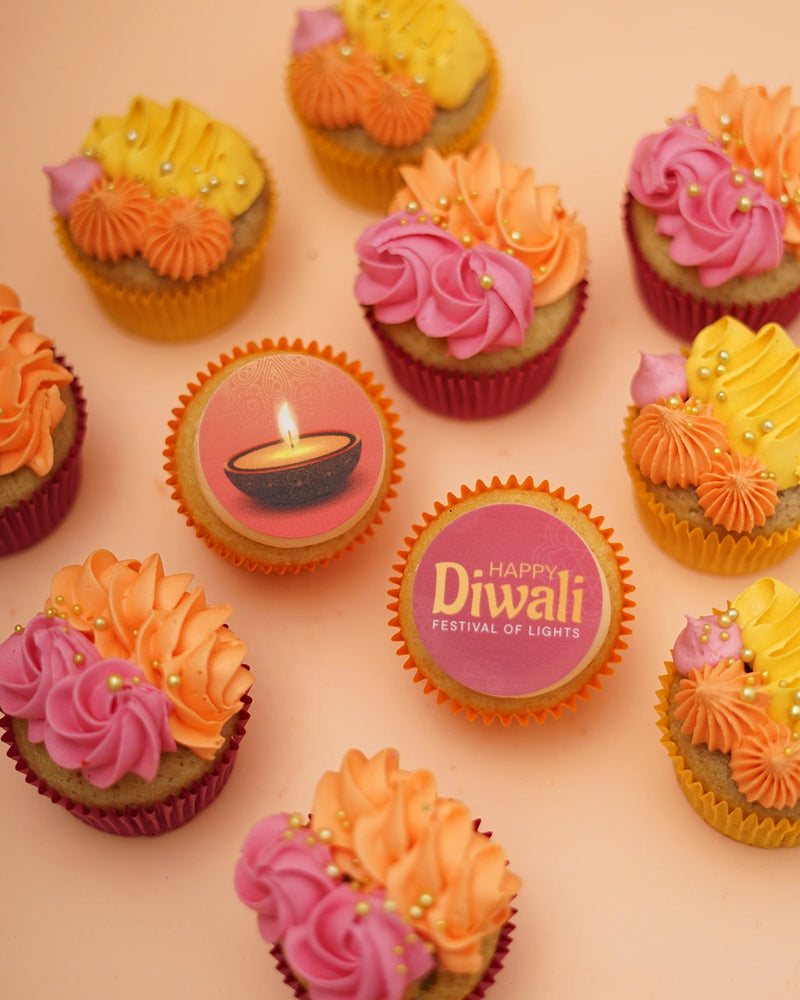 12 Diwali Cupcake Gift Box (Vegan) -  Cupcake Central