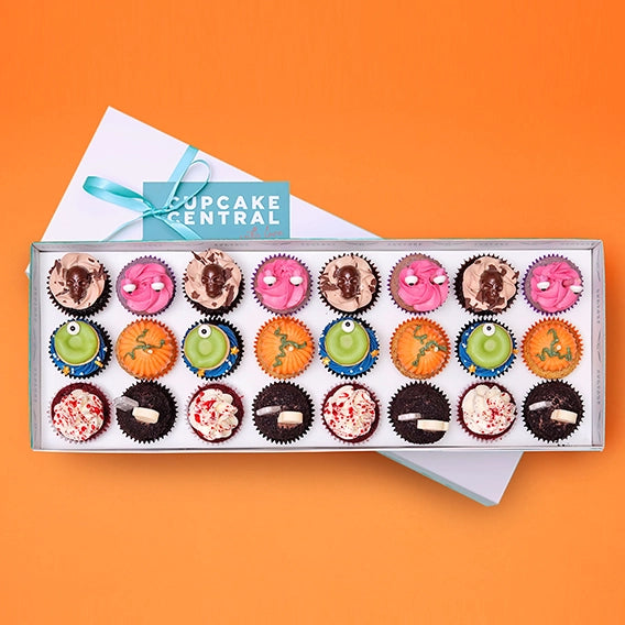 24 Halloween Mini Cupcake Gift Box -  Cupcake Central