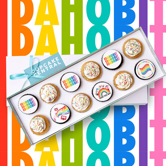 IDAHOBIT 12 Cupcake Gift Box (VEGAN) -  Cupcake Central