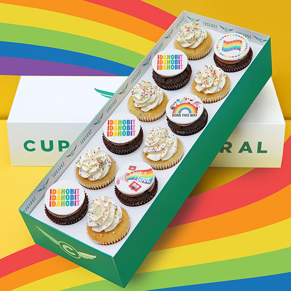 IDAHOBIT 12 Cupcake Gift Box (VEGAN) -  Cupcake Central