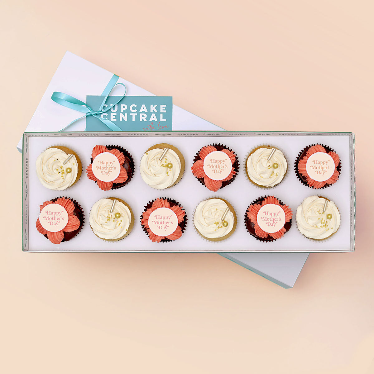 12 Mother's Day Cupcake Gift Box (VEGAN) -  Cupcake Central