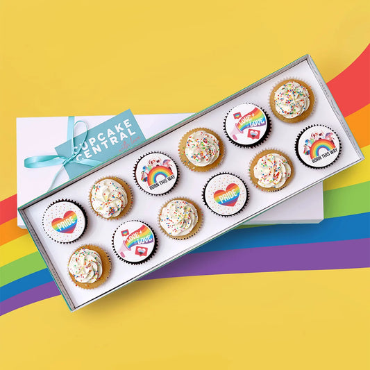 Love is Love! Pride Themed Cupcakes Gift Box