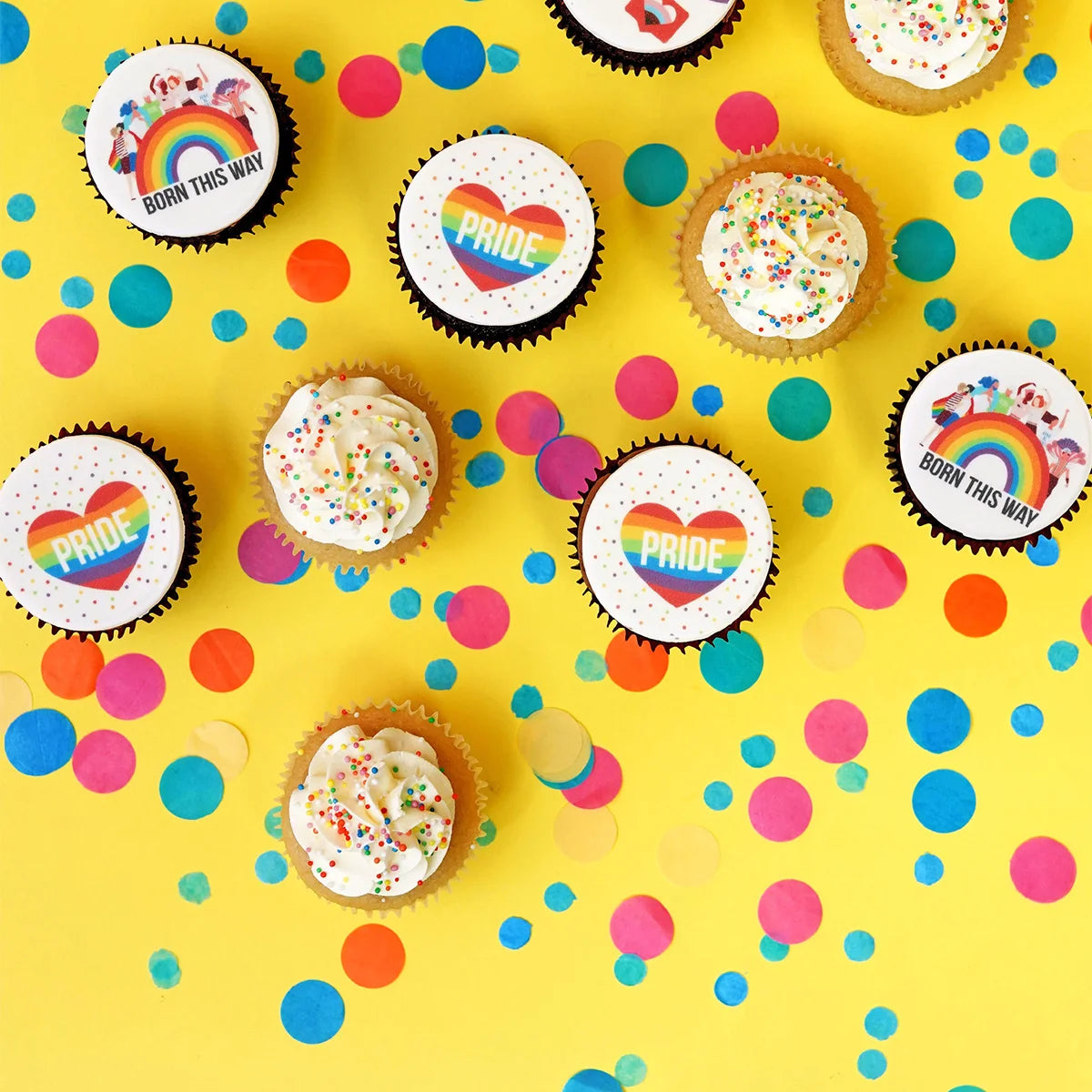 15 Love is Love! Pride Themed Mini Cupcakes Gift Box (VEGAN) -  Cupcake Central