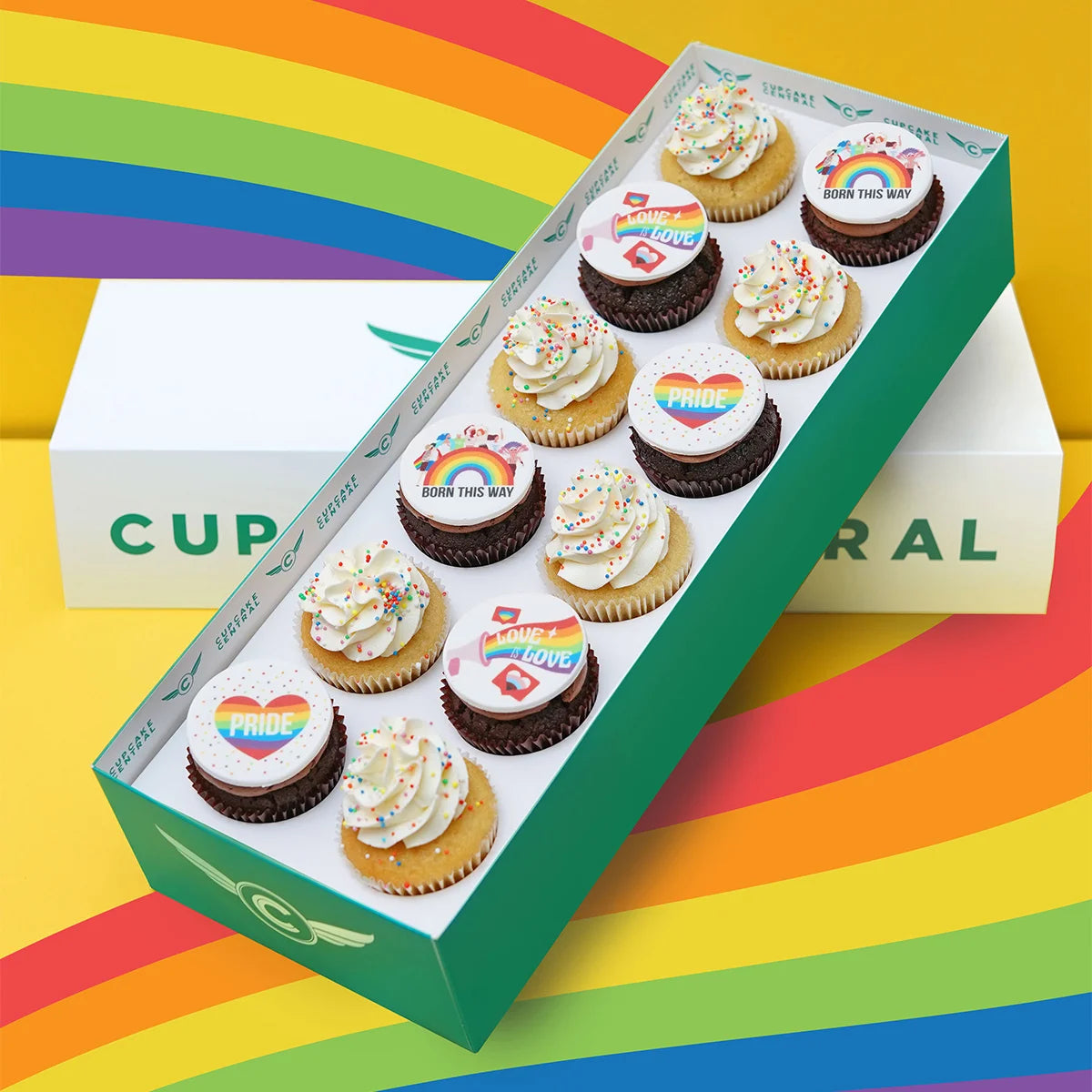 Love is Love! Pride Themed Cupcakes Gift Box -  Cupcake Central