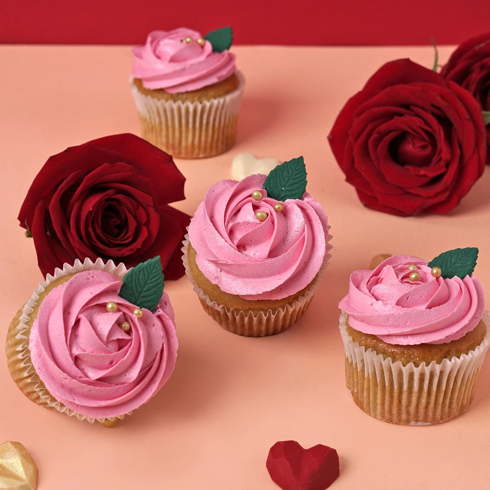 12 Valentine's Day Roses Cupcake Gift Box (VEGAN) -  Cupcake Central