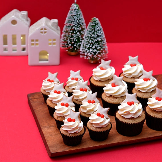 12 Christmas Mini Cupcakes Gift Box -  Cupcake Central