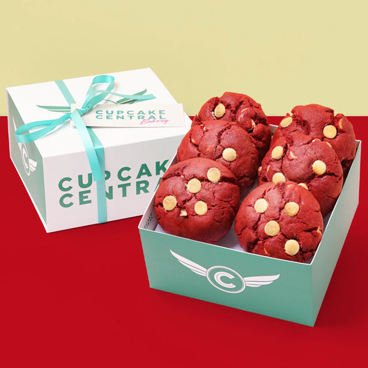 6 Red Velvet Cookie Gift Box -  Cupcake Central