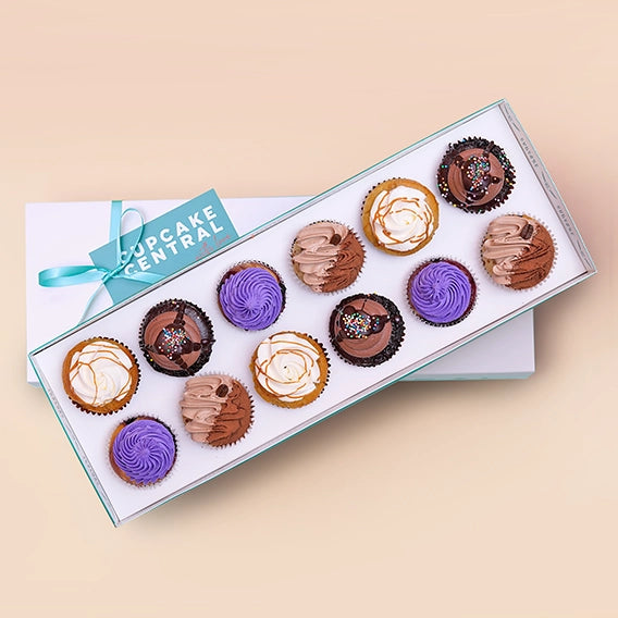 12 Assorted Cupcake Gift Box (VEGAN) -  Cupcake Central