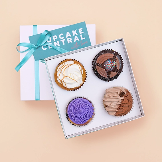 4 Assorted Cupcake Gift Box (VEGAN) -  Cupcake Central