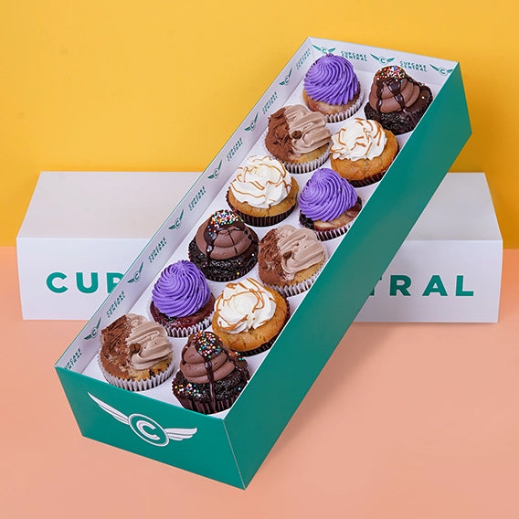 12 Assorted Cupcake Gift Box (VEGAN) -  Cupcake Central