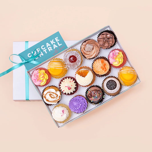 15 Assorted Mini Cupcake Gift Box -  Cupcake Central