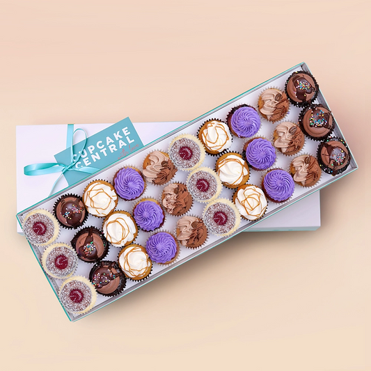 30 Assorted Mini Cupcake Gift Box (VEGAN) -  Cupcake Central