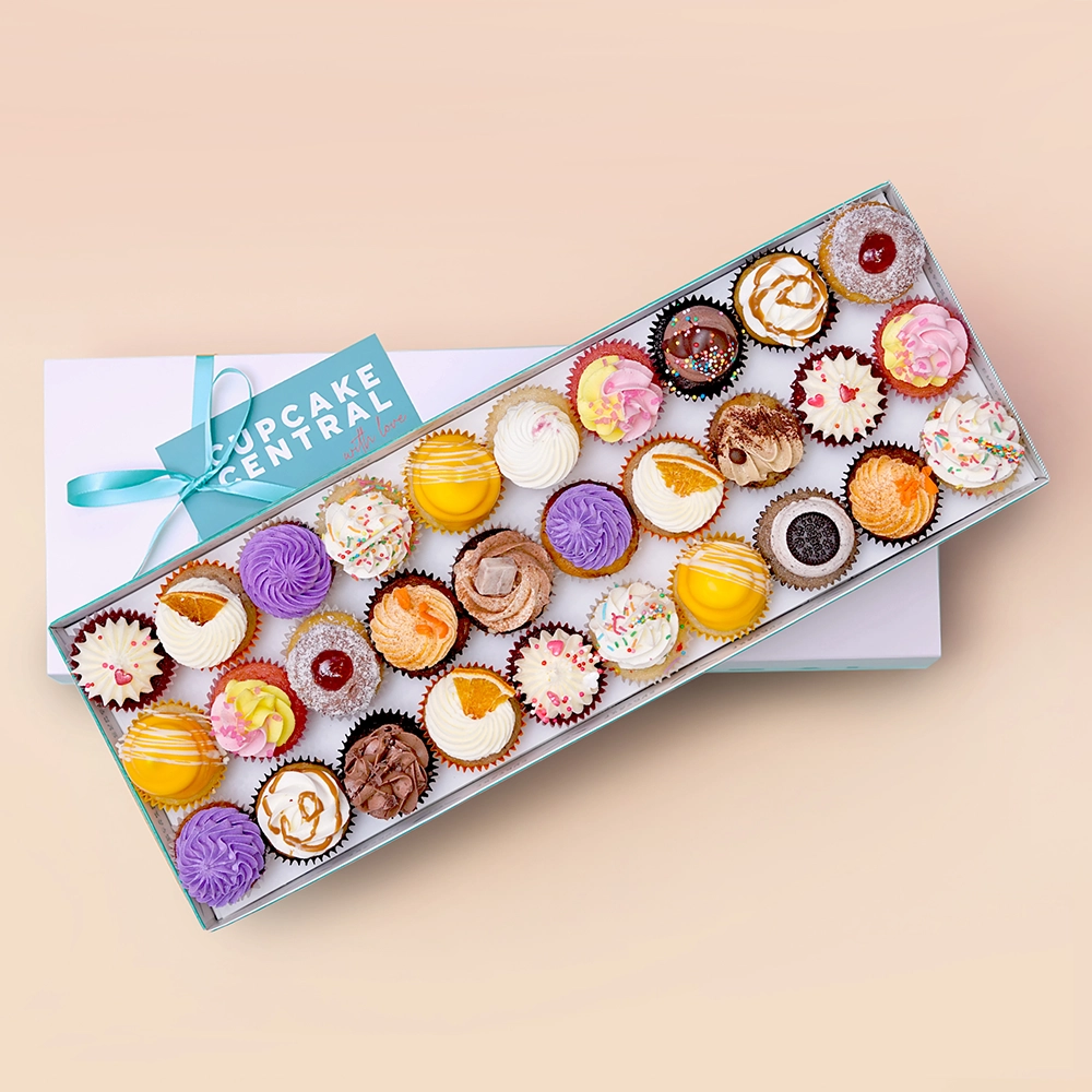 30 Assorted Mini Cupcake Gift Box -  Cupcake Central
