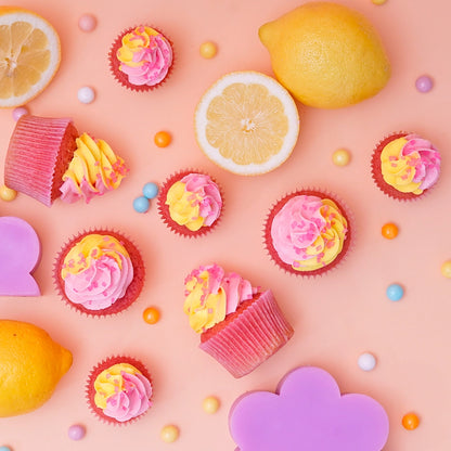Raspberry and Lemon Sorbet - Mini Cupcake -  Cupcake Central