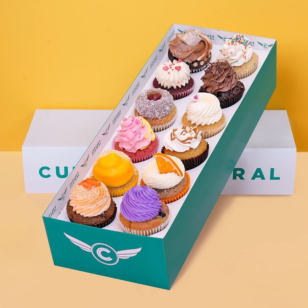 12 Assorted Cupcake Gift Box -  Cupcake Central