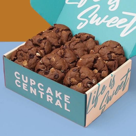 12 Triple Chocolate Chip Cookie Gift Box -  Cupcake Central