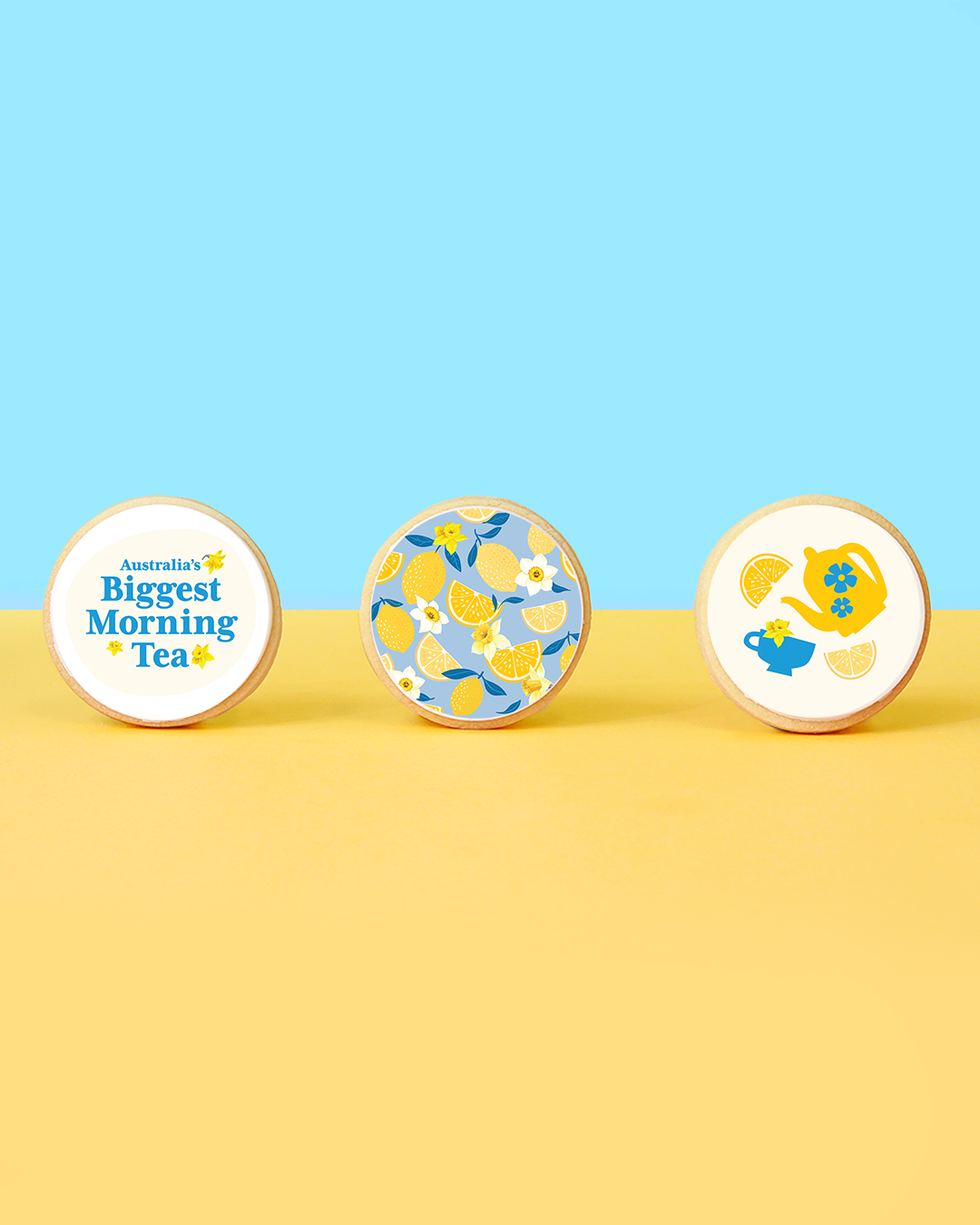 Australia's Biggest Morning Tea Shortbread cookies. Perfect for Corporate catering. 10% of profits will be donated to the Cancer Council of Australia.