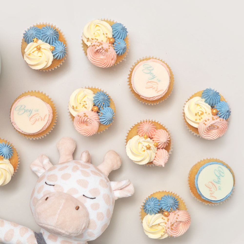 12 Baby Shower Cupcake Gift Box