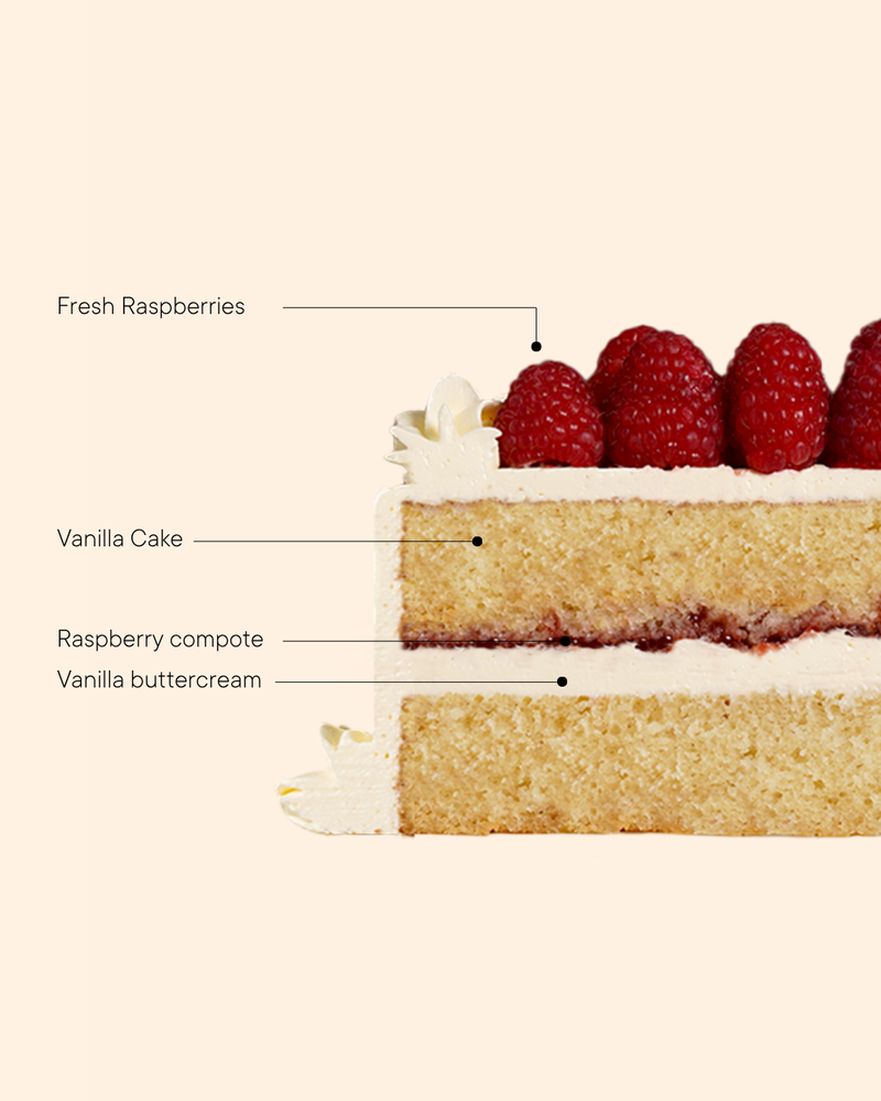 Vanilla Raspberry Cake