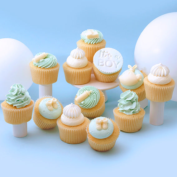 It's a Boy! Baby shower - 12 Cupcake Gift box -  Cupcake Central