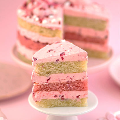 Raspberry White Chocolate Naked Cake -  Cupcake Central