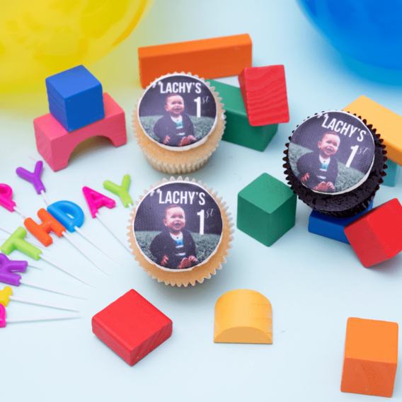 12 Cupcakes with Edible Logos Gift Box -  Cupcake Central